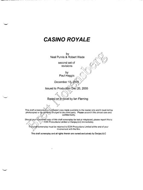casino royale script